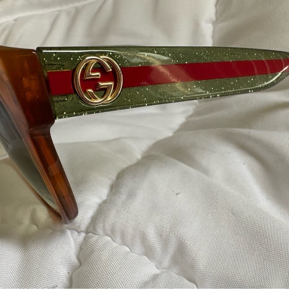 Gucci Brown Cat-Eye Sunglasses with Gradient Lenses main image 7